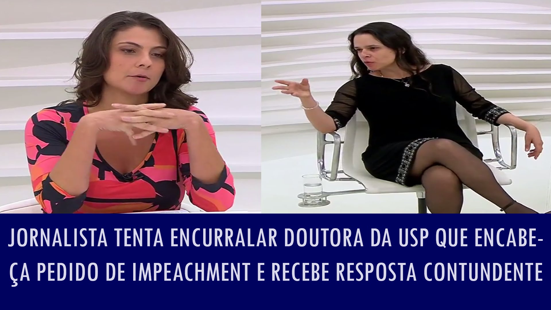Jornalista tenta encurralar doutora da USP que encabeça pedido de impeachment e recebe resposta