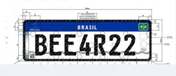 Brasil vai mudar placa de carros para usar padrão do Mercosul