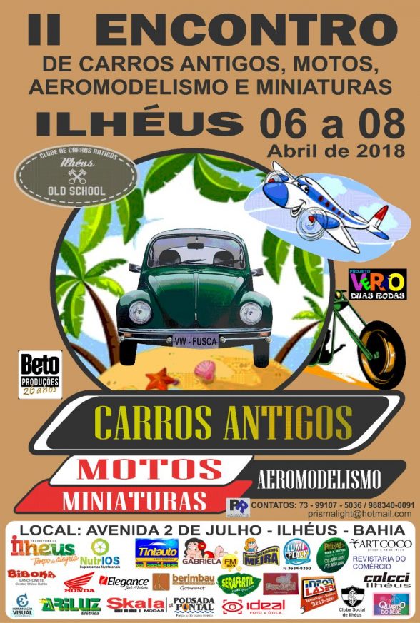 Encontro de carros antigos de Ilhéus  acontece neste final de semana