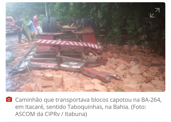 Acidente em Itacaré