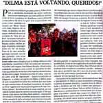 Dilma está voltando