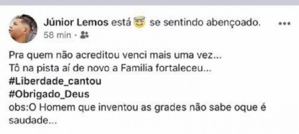 solto comemora liberdade dno facebook