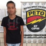 Jovem detido em Teixeira de Freitas