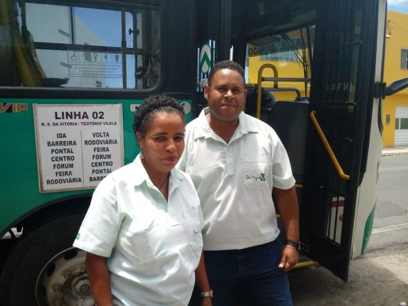 Motorista e cobradora da São Miguel