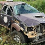 Acidente com carro da PM rondesp