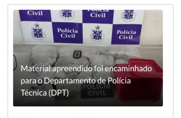 Drogas em Porto seguro
