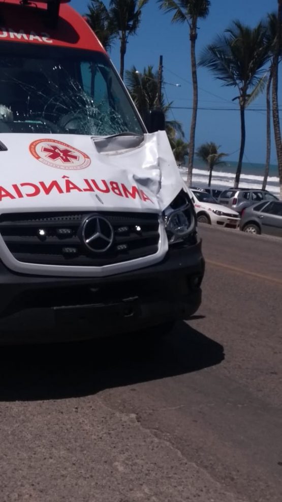 acidente com ambulancia do samu