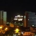 Navio na noite de Ilhéus
