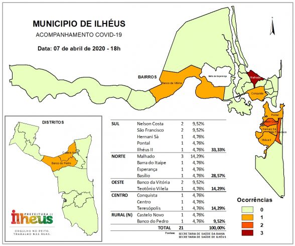 Mapa do Coronavírus
