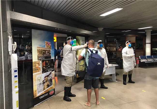 Aeroporto de Ilhéus monitoramento de Covid-19
