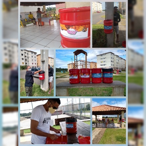 Sol e Mar entrega lixeiras ilhéus