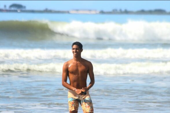 Fabrício Bulhões, praia do Norte, Ilhéus (BA). Foto: Bruno Alexandre