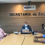 Reunião com Mario, Otto Alencar e Villas boas