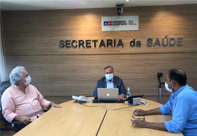 Reunião com Mario, Otto Alencar e Villas boas