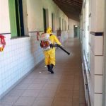Desinfecção covid abrigo são Vicente