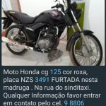 Moto roubada em Ilhéus