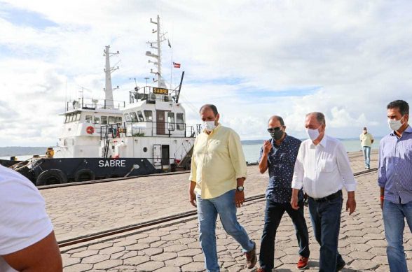 porto de ilheus dragagem vice governador e mario alexandre