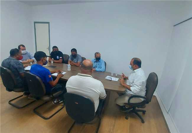 Reunião da guarda municipal com Mario Alexandre