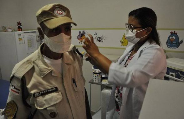 Vacina Polícia força de segurança
