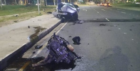 Grave acidente com vítima fatal na Av. Soares Lopes