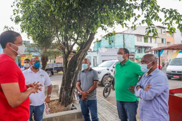 visita obra praca santa rita mario alexandre e vereador ederjunior