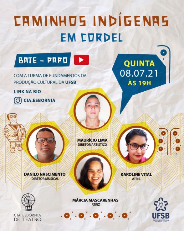 Cia Esbórnia de Teatro participa de live sobre produção cultural