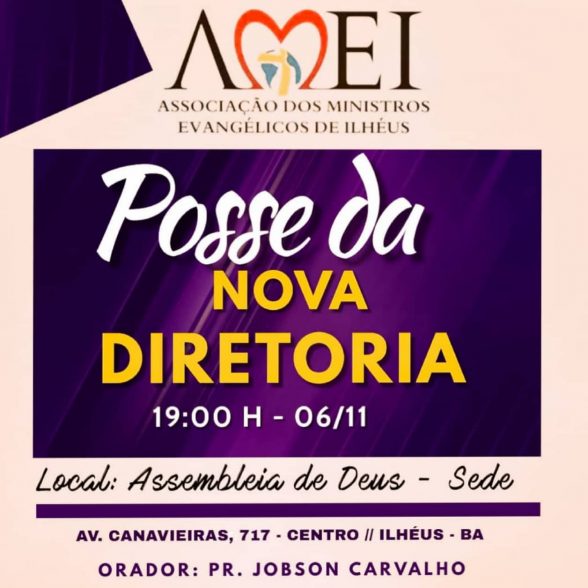 Amei Ilhéus associação dos ministros evangélicos de Ilhéus