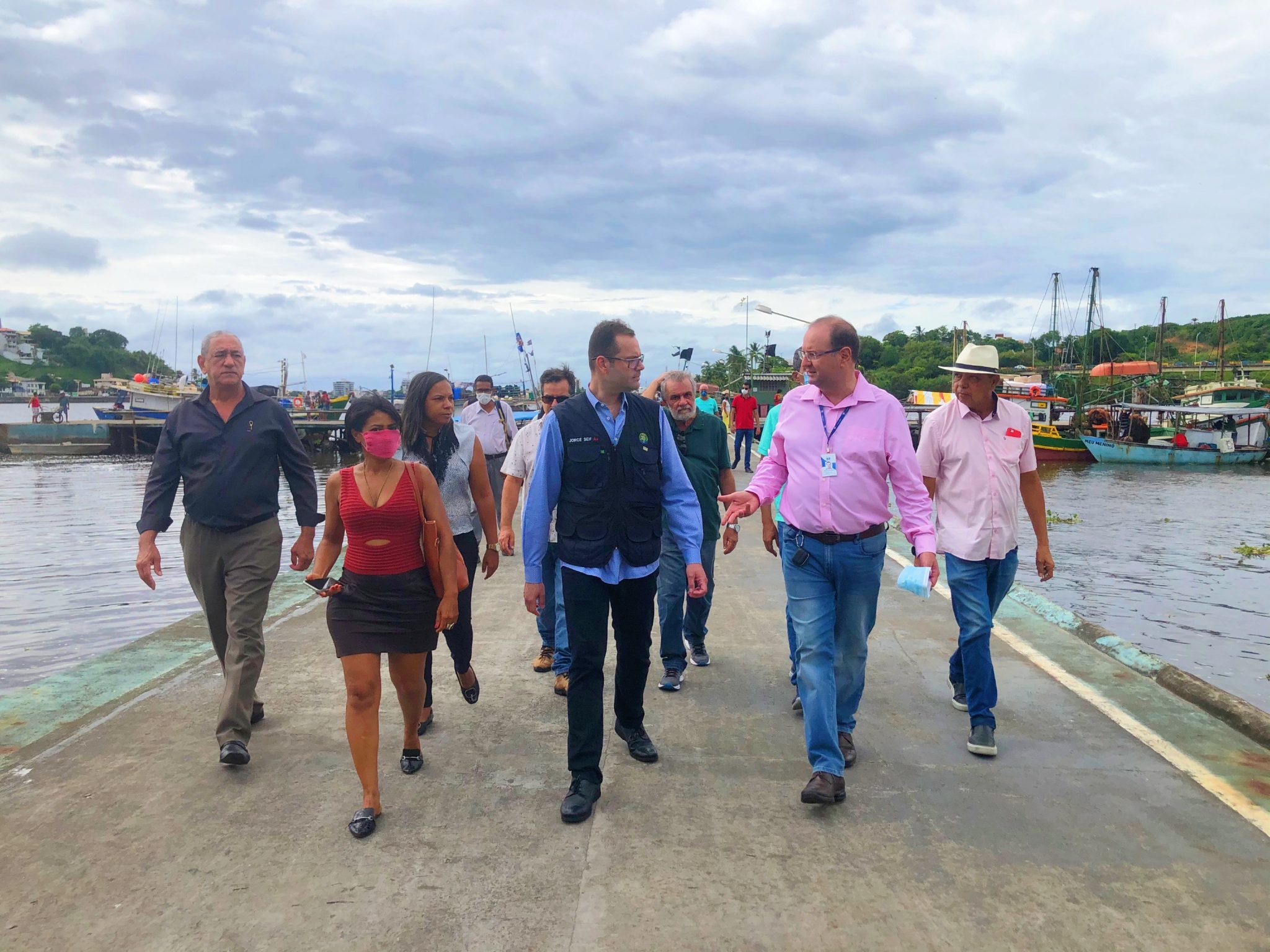 Jorge Seif visita Terminal Pesqueiro de Ilhéus