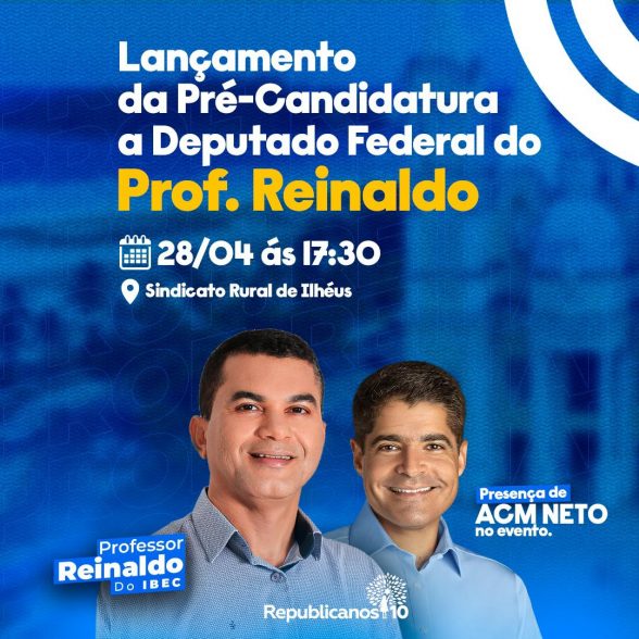 Lançamento de candidatura de Professor Reinaldo