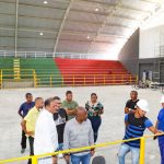 Prefeito Mario Alexandre, vereador gurita, Thiago raposo, ginásio de esportes