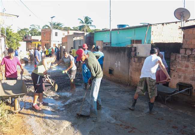 Caminhos dos altos contrução de ruas pavimentação
