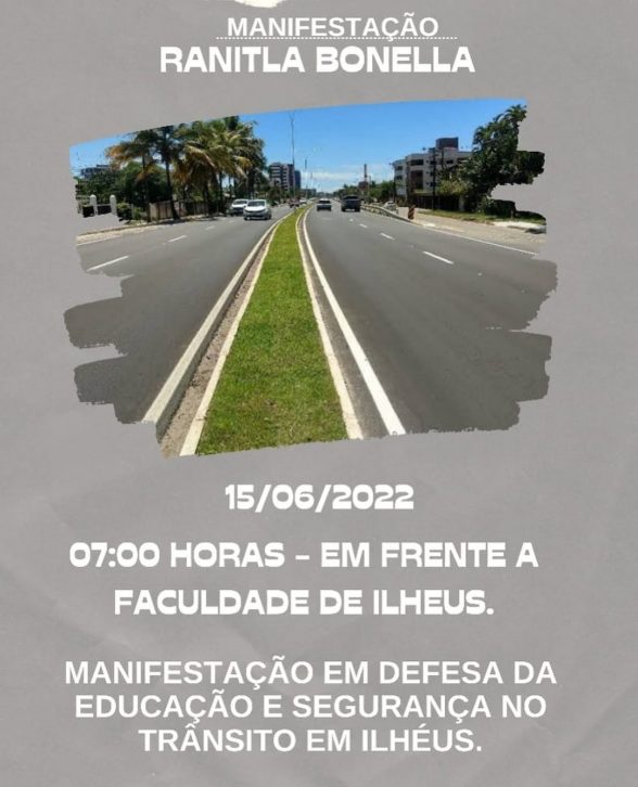 Manifestação pela morte na rodovia ranitla