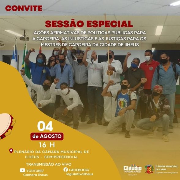 sessão especial capoeira camara de ilheus