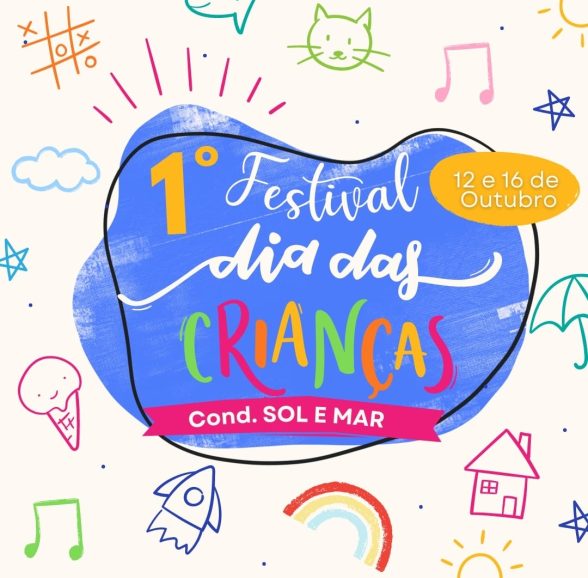 Festival de crianças sol e mar