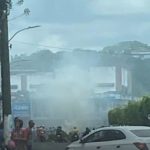 Manifestação pós ação da PM em Valença