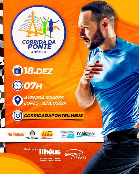 Ilhéus realiza 1ª Corrida da Ponte neste domingo (18); evento reúne