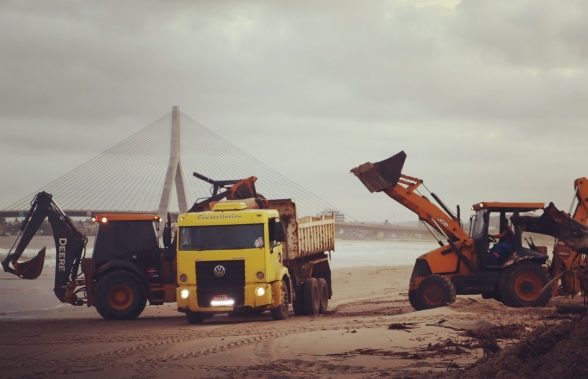 Retirada de baronesas praia da avenida