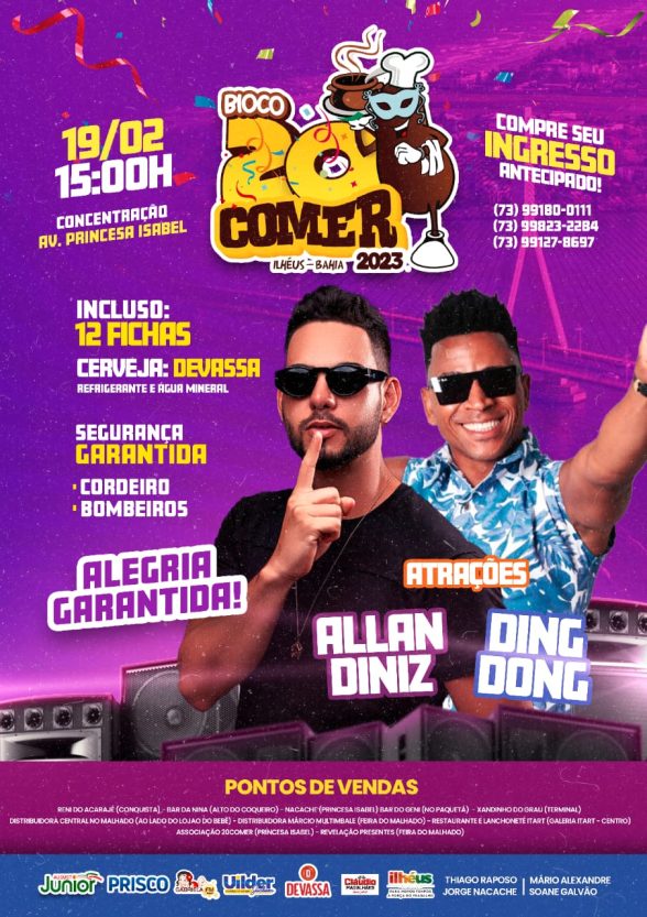 bloco 20 comer