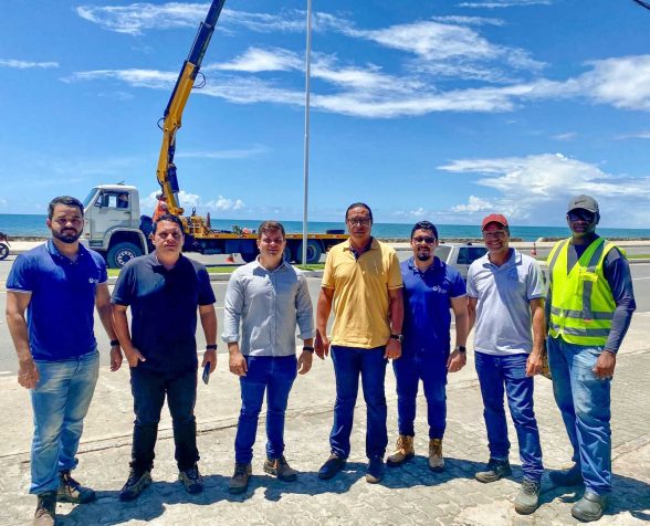 Município vistoria serviços na nova ponte