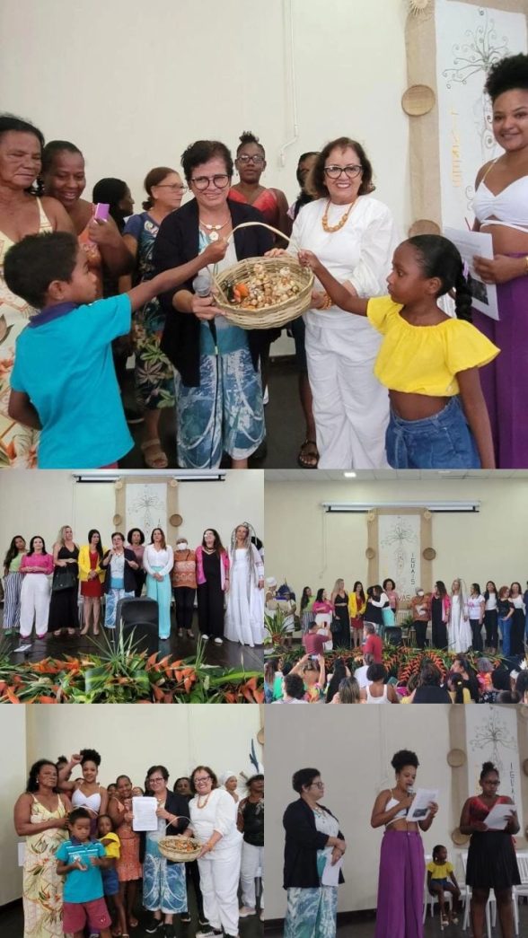 Quilombolas e secretaria Elizângela Araújo