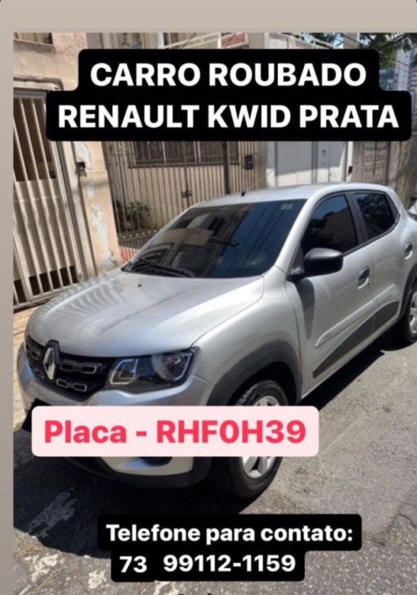 CARRO ROUBADO LARIKA ILHEUS