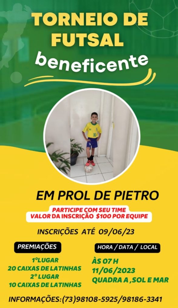 TORNEIO beneficente Sol e mar