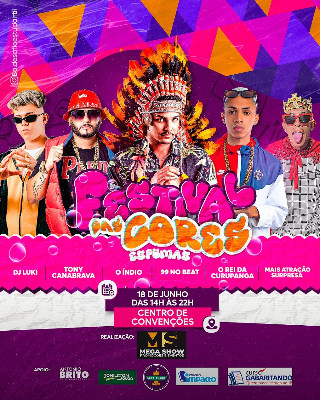 Ilhéus recebe Festival de Cores e Espumas no dia 18 de junho; veja