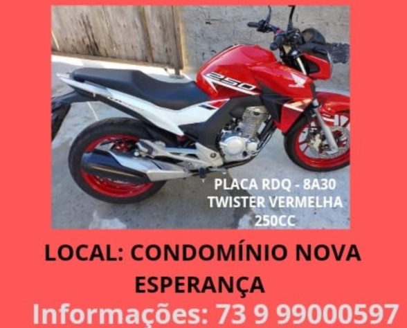Moto roubada nova esperança