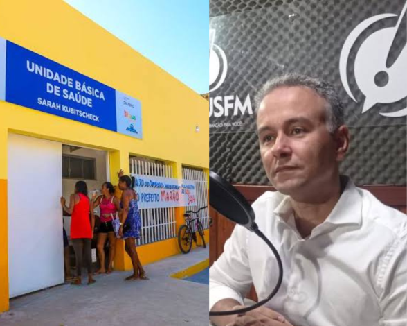 Unidade Básica Sarah e André Cesario secretário de Saúde