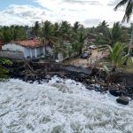 Imagens destruição maré zona norte