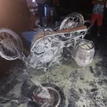 moto de empresa de gas de cozinha acidente ponta da tulha