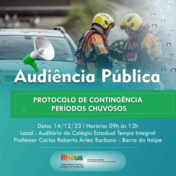 Audiência publica Ilhéus chuvas
