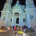 Escadaria da catedral de são Sebastião e natal