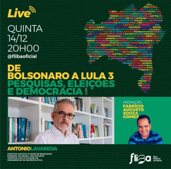 FLIBA apresenta Live Exclusiva: Conversa Literária e Política com Antonio Lavareda e Fabrício Augusto Souza Gomes